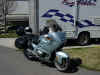 A picture of Joe's old BMW R1100RT motorcycle.